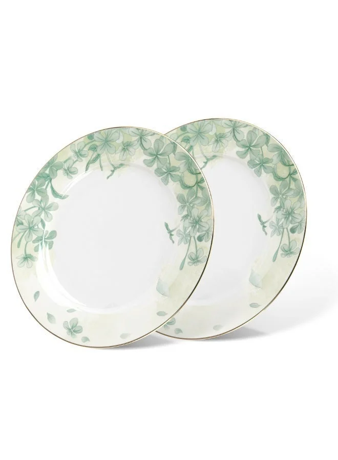 Fissman 2-Piece Plates Summer Glint 21cm (Fine Bone China)